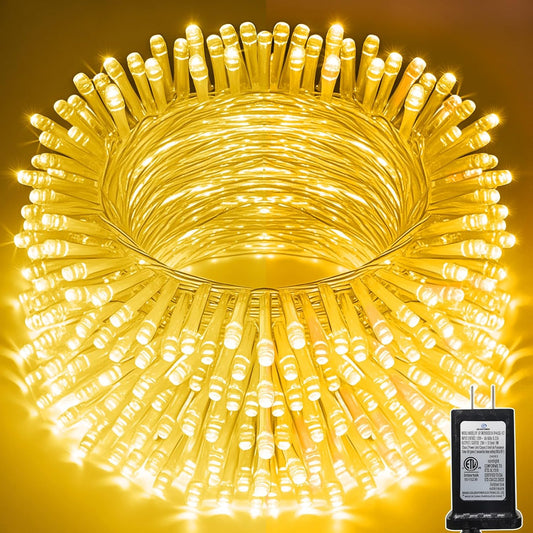 98 FT 300 LED String Lights Outdoor Indoor, Christams String Lights Waterproof 8 Modes & Timer, Fairy Lights Plug in for Bedroom, Weeding, Patio, Party, Holiday,Christmas Decor (Warm White)