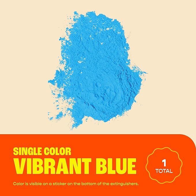 Chameleon Colors Gender Reveal Fire Extinguisher (Blue) - Built in America - Gender Reveal Powder Extinguisher for Baby Boy Photo Shoot or Party - 2 Blue Color Blasters - Non-Toxic