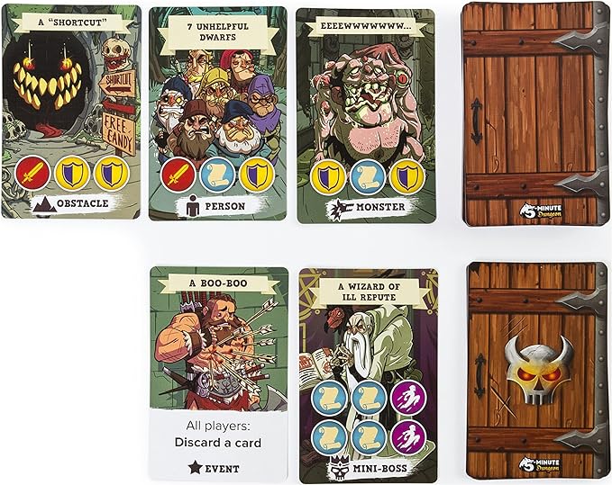 Wiggles 3D 5-Minute Dungeon A Chaotic, Co-Operative, Real-time Card Game | Fast-Paced Board Game | for Families, Ages 8 & up | 2-5 Players