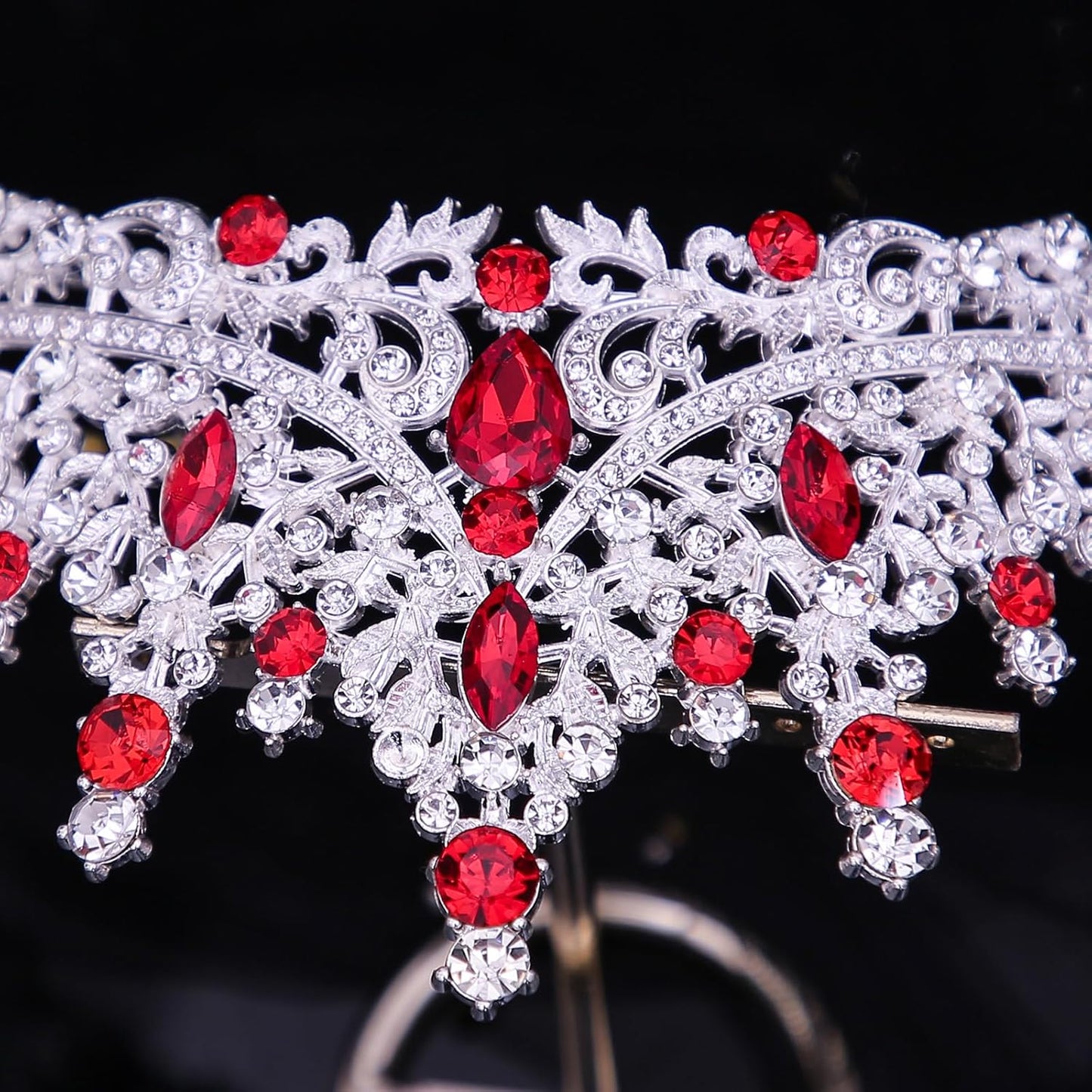 Tiaras and Crowns for Women Crystal Princess Tiaras Rhinestone Queen Crowns For Wedding Bridal Birthday Prom Pageant Party (Tiara 100)