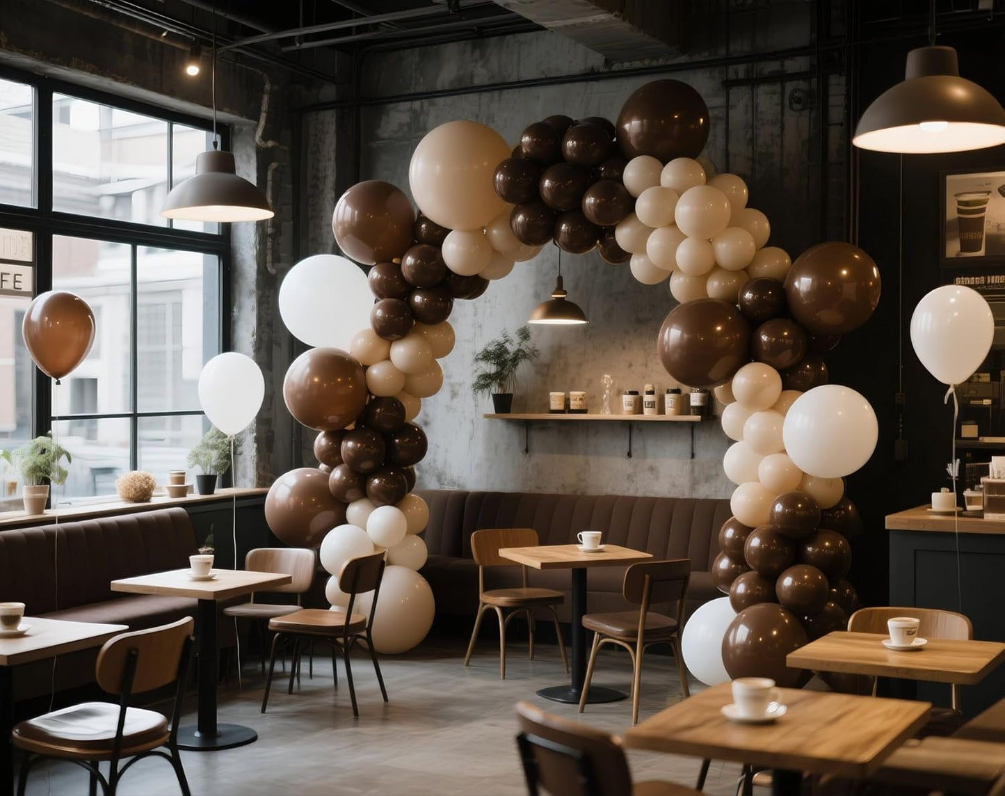 Dark Brown Balloons 145pcs Different Sizes 18 12 10 5 Inch Boho Brown Garland Arch Kit Latex Balloon for Birthday Party Graduation Wedding Anniversary Baby Shower Decoration