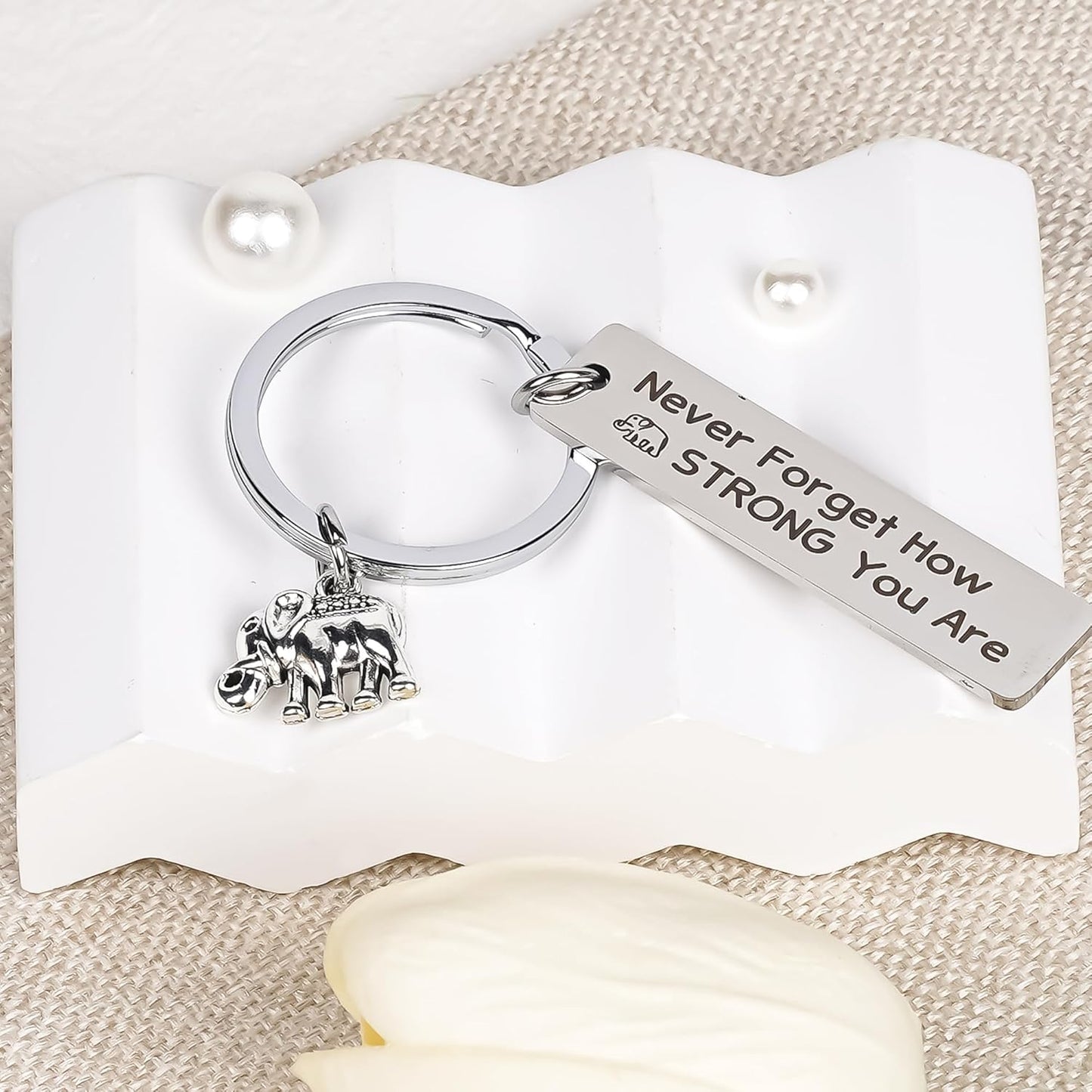 Inspirational Gifts Motivational Keychains - Elephant Dragon Flamingo Encouragement Uplifting Gift for Men Women Christmas