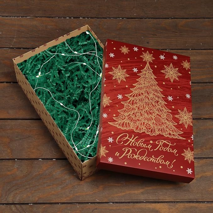 Dark Green Crinkle Cut Paper Shred Filler, 2 LB Basket Filler Shredded Paper, Confetti Stuffing for Basket Filling, Halloween, Thanksgiving, Christmas, Birthdays, Gift Wrapping, Stuffer Party Supplies