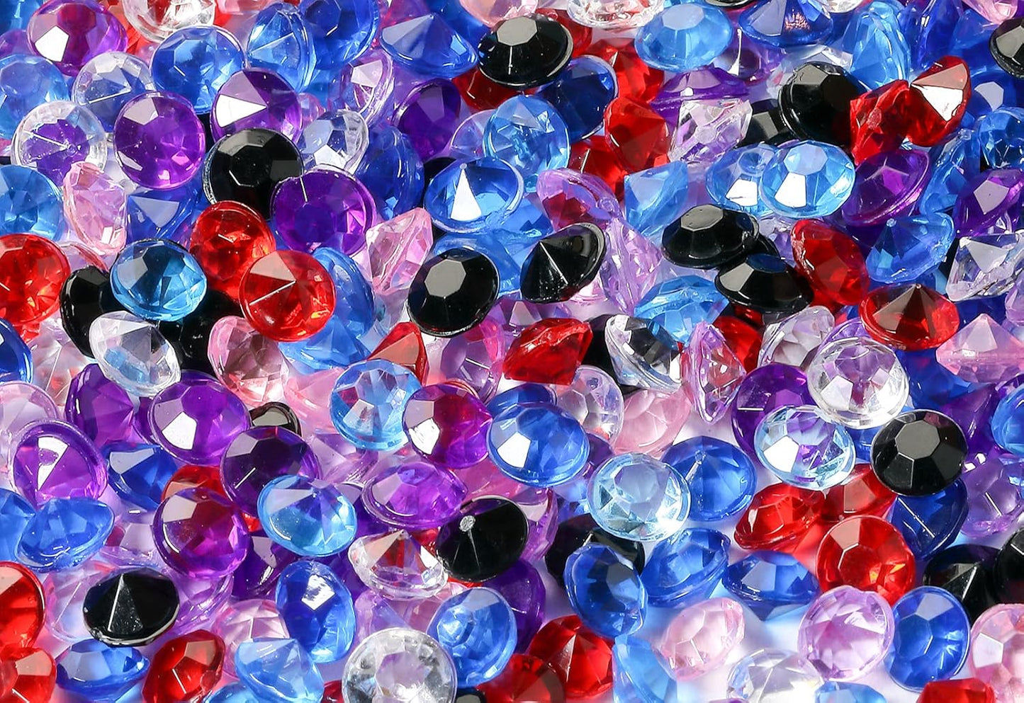 ZKC 4.5mm 10000PCS Crystal Acrylic Diamond Vase Fillers Beads for Wedding Centerpiece Table Scatter Shower Party Vase Beads Decorations(Mix)