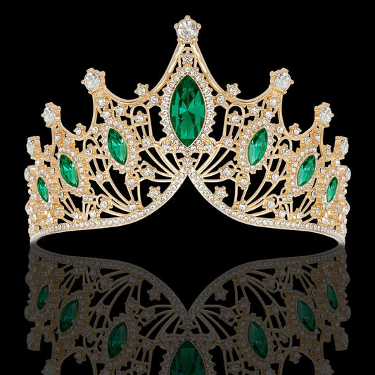 Tiaras Headbands Crown for Women and Girls, Princess Rhinestone Crown for Bridal, Crystal Queen Tiara Head Band Hair Accessories for Prom Wedding and Party