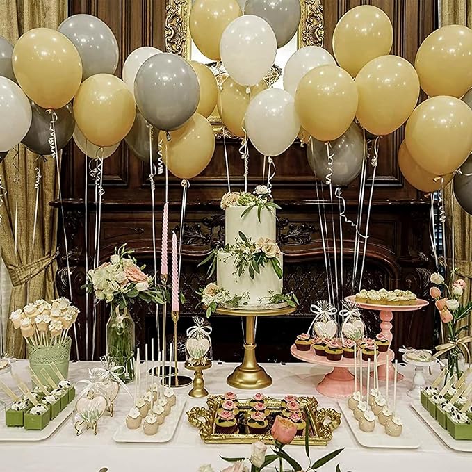 PartyWoo Tan Balloons 140pcs Different Sizes of 18 12 10 5 Inch Light Brown Neutral Boho Coffee Balloon Arch Kit Garland for Wedding Baby Shower Safari Woodland Birthday Party Decorations Brown-F19