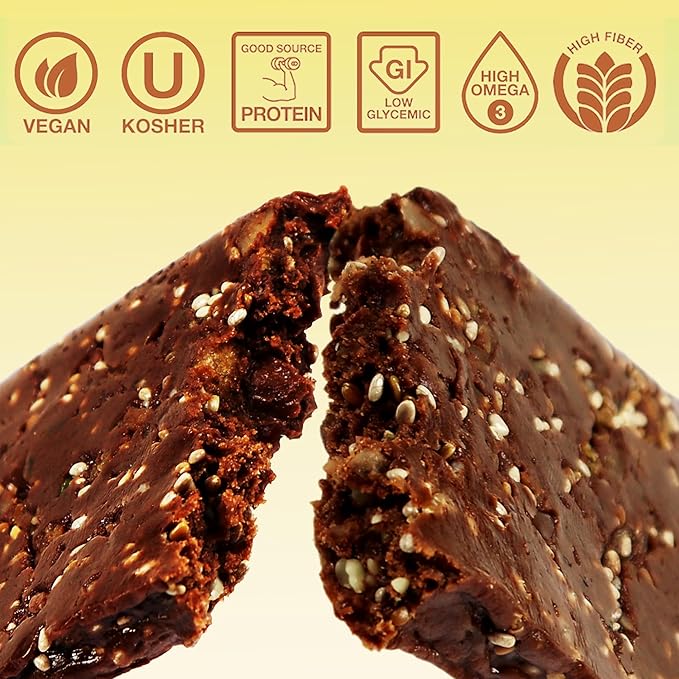 Defender Vegan Protein Bar, Peanut Butter Chocolate, Plant Based Snack Breakfast Bars, Psyllium Husk, High Fiber, Non GMO, Kosher, No Stevia & Sugar Alcohols, 12 Bars, Holiday Gift Item, Stocking Stuffer