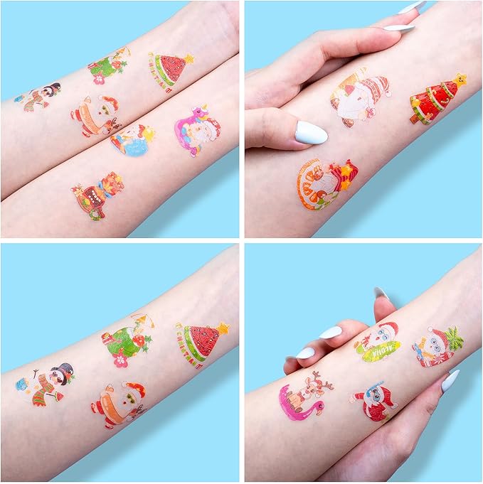 96 PCS Happy July Summer Holiday Pre-Cut Temporary Tattoos for Kids | Super Cute Themed Birthday Party Favors, Supplies, Decorations, Month Fake Tattoo Stickers, School Rewards & Gifts Boys & Girls
