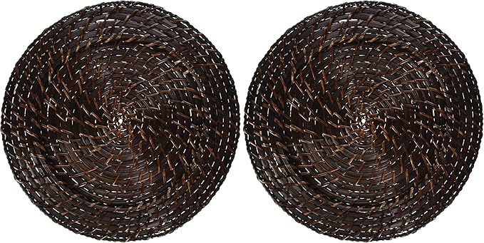Fitz & Floyd 13" Rattan Charger Plate (Set of 4) (Pack of 2)