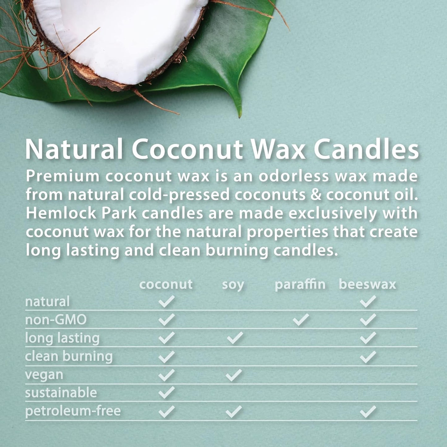 Hemlock Park Crackling Wood Wick Candle Handcrafted with Natural Coconut Wax (Large 16 oz, Yuzu Citrus)