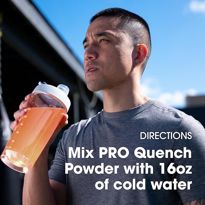 Optimum Nutrition Pro Quench, 10g Clear Protein, 10g Collagen peptides & Electrolyte Powder Drink Mix, Tropical Orange Mango, 20 Servings, 520 Grams (Packaging May Vary)