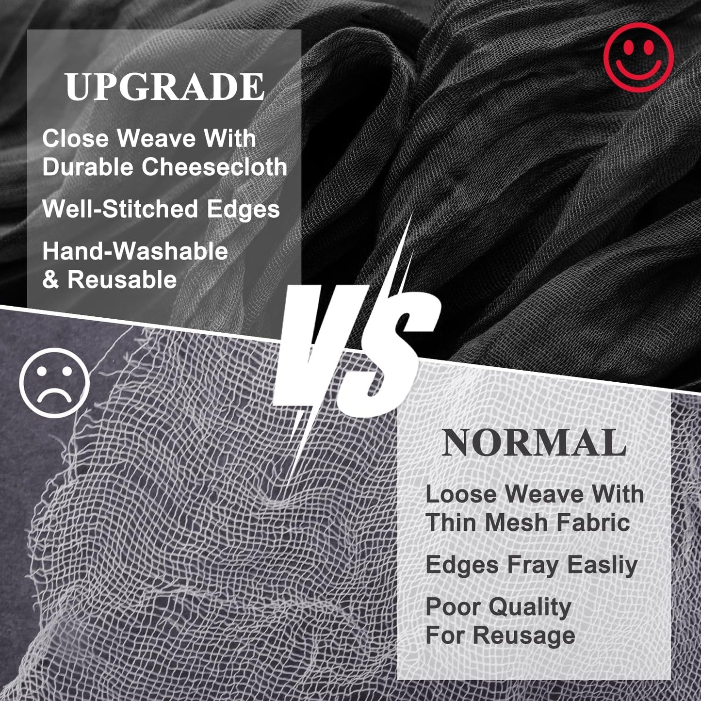 Wokceer Cheesecloth Table Runner Black 10FT Boho Gauze Christmas Cheese Cloth Table Runner for Party Long Rustic Sheer Table Runners for Baby Bridal Shower Wedding Easter Table Decor