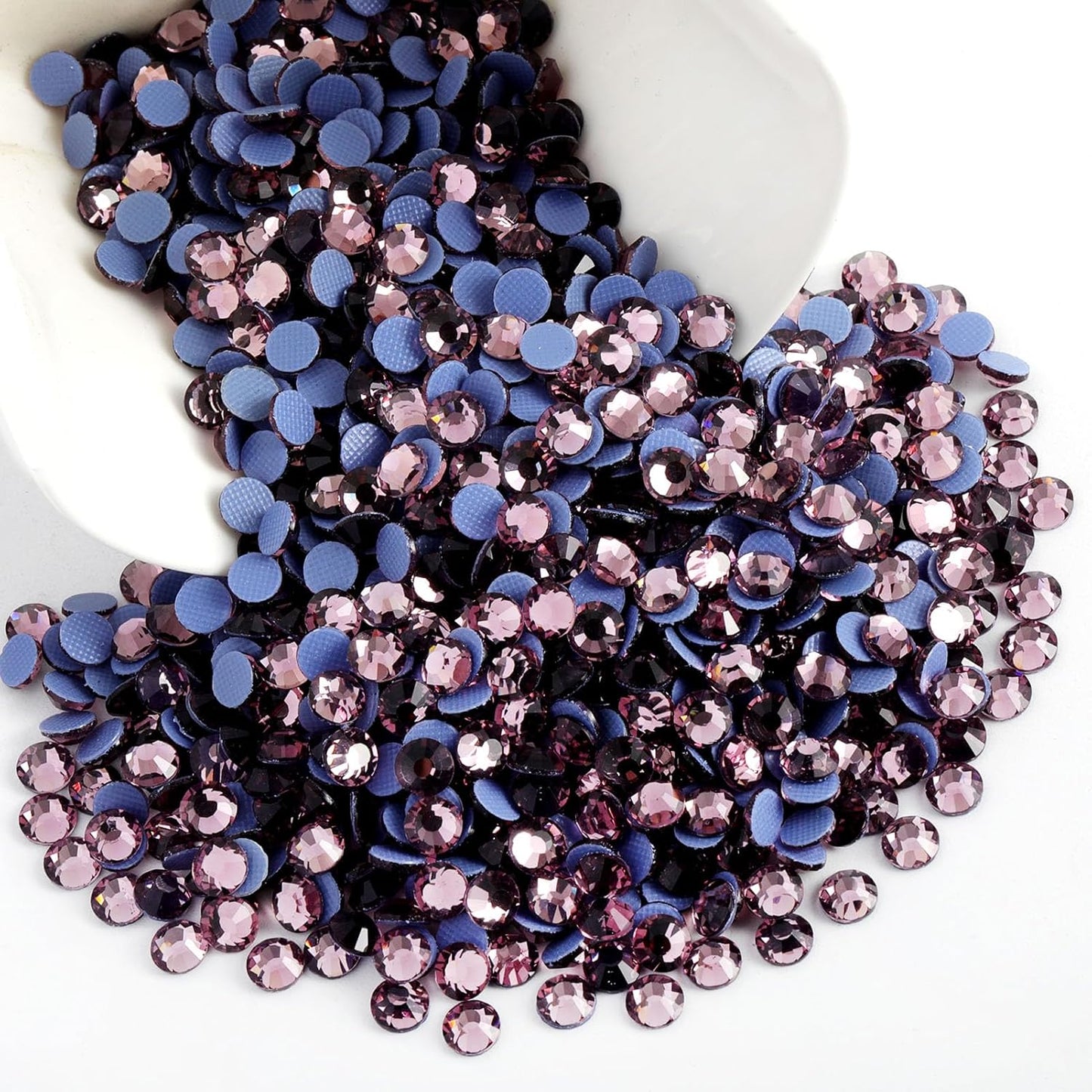Beadsland Hotfix Rhinestones, 2880pcs Flatback Crystal Rhinestones for Crafts Clothes DIY Decoration, Light Amethyst, SS6, 1.9-2.1mm
