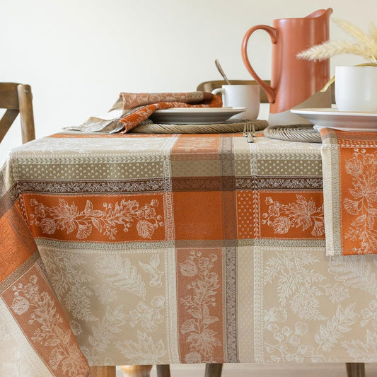 Benson Mills Heirloom Harvest Yarn Dyed Jacquard Fabric Table Cloth, Fall, Harvest and Thanksgiving Tablecloth (60" X 144" Rectangular, Heirloom Harvest)