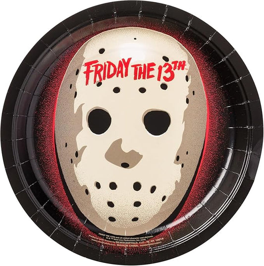 Silver Buffalo Friday the 13th 32 Pack Partyware Disposable Paper Plates and Napkins