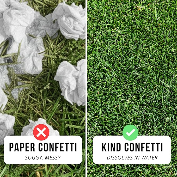 Snow White Water Soluble Rice Paper Biodegradable Confetti, 6500 Pieces 50 Grams for Wedding Toss, Wedding Exit, Send Off, Gender Reveal, Birthday Party, Bridal Shower, Table Decoration, Graduation