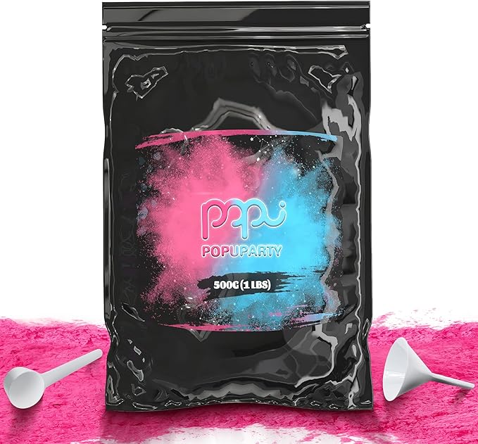 1 Pack Black-out Gender Reveal Powder- 1 lb Pink Powder – Perfect for Baby Gender Reveal, Car Burnout, Color Toss, Photoshoots, Helicopters