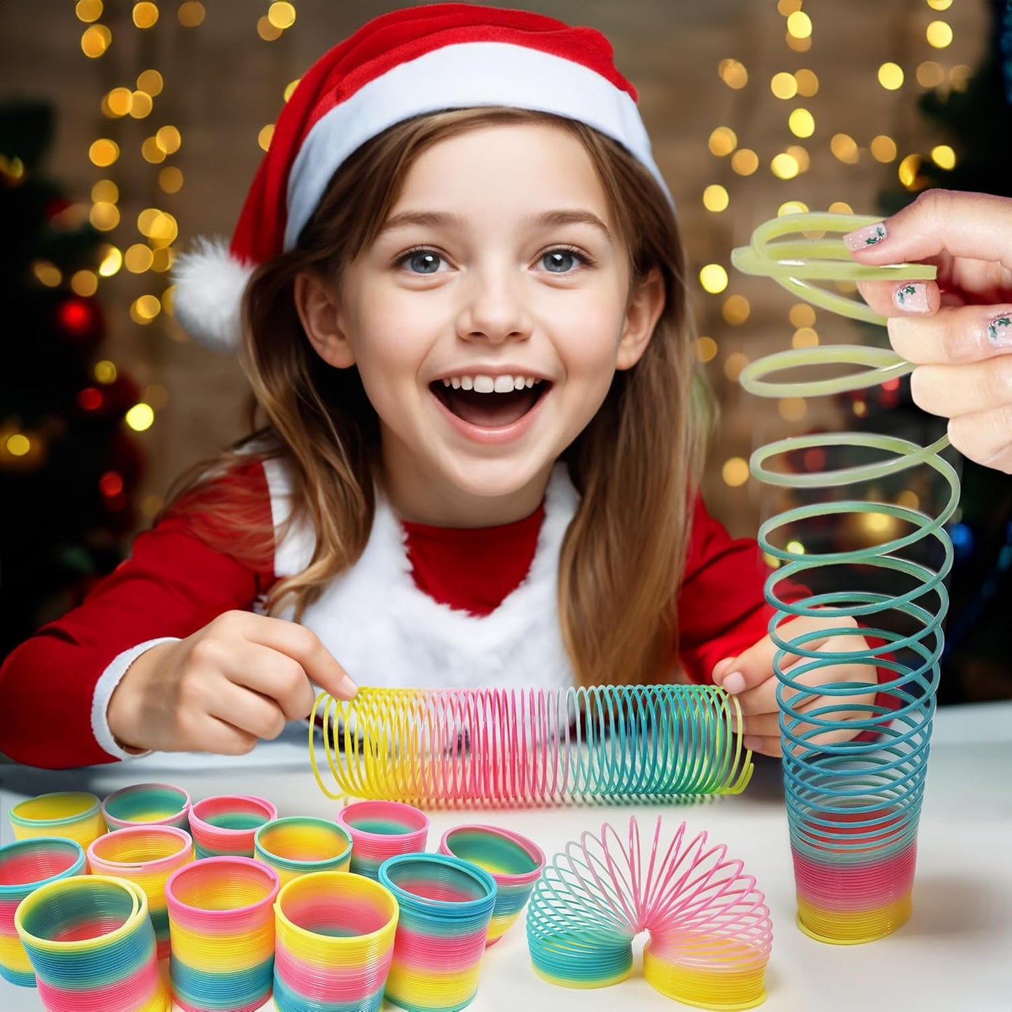 Glow Fever 12 Pack Magic Spring Fidget Toys (2.4 Inch) Neon Sensory Coils for Kids & Adults, Durable Plastic Party Favors, Classroom Prizes, Christmas Stocking Stuffers & Stress Relief Toys