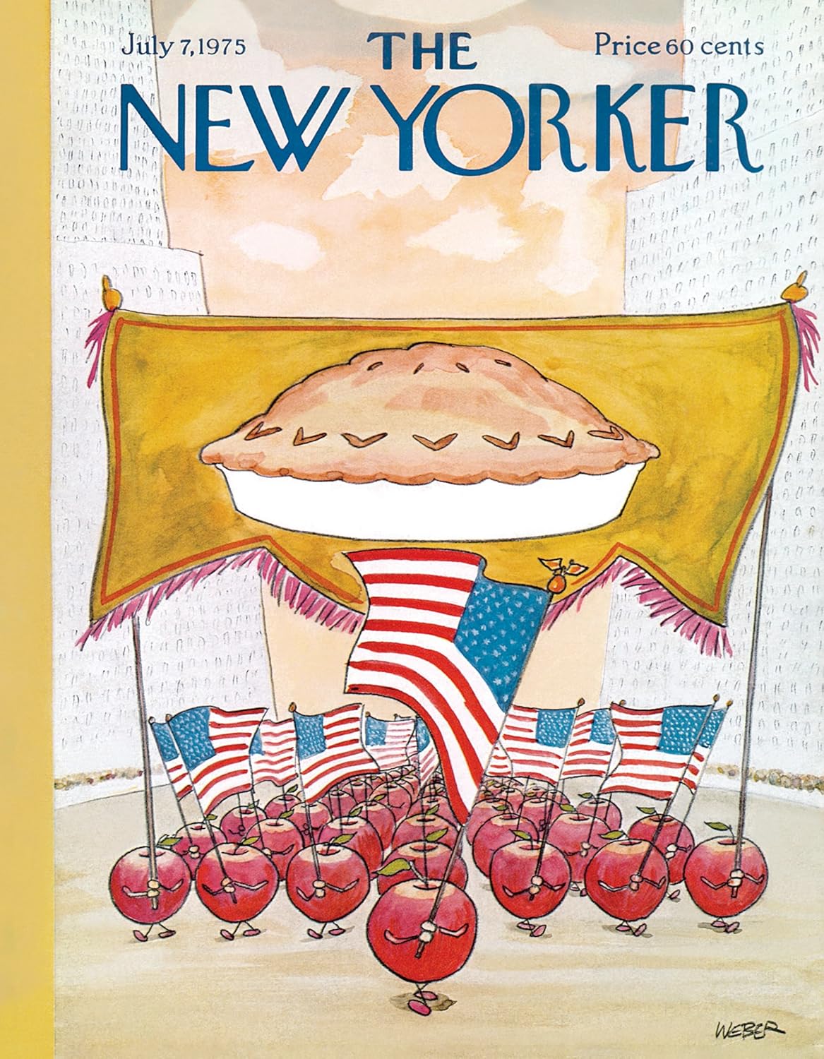 New York Puzzle Company - New Yorker Apple Pie Parade Mini - 100 Piece Jigsaw Puzzle for Adults by Robert Weber