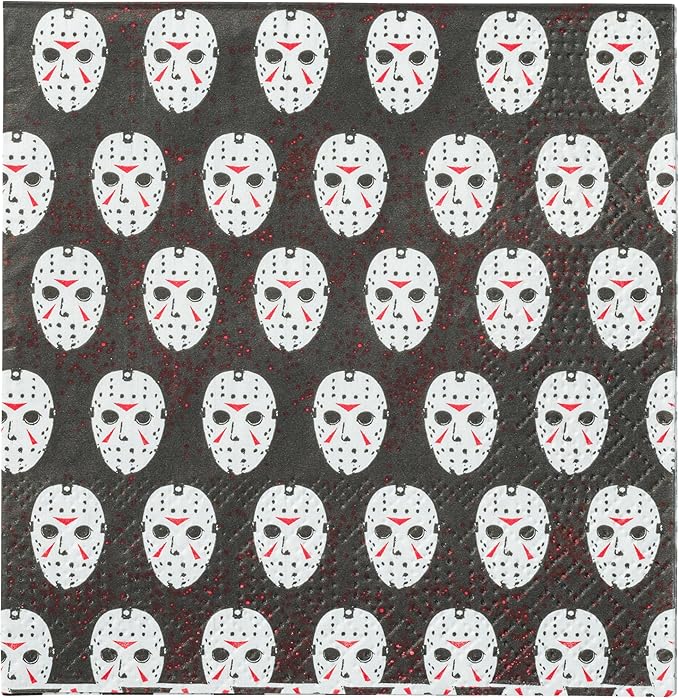Silver Buffalo Friday the 13th 40 Pack Party Paper Napkins