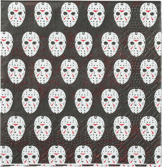 Silver Buffalo Friday the 13th 40 Pack Party Paper Napkins