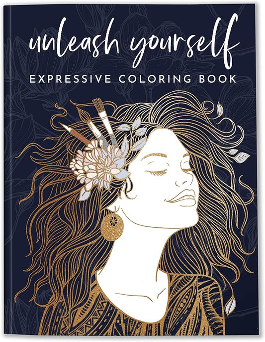 RYVE Adult Coloring Book for Women - 32+ Mindful Designs for Relaxation, Stress Relief & Creative Self-Care | Premium Artist Paper, Inspirational Gift for Women, Coloring Books for Adults Relaxation
