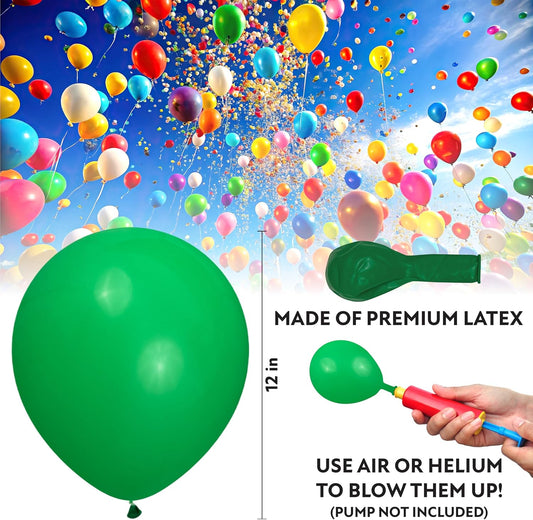 Light Green Balloons 100 Pack, 12 Inch Light Green Latex Balloons For Birthdays, Weddings, Baby Showers, Holidays
