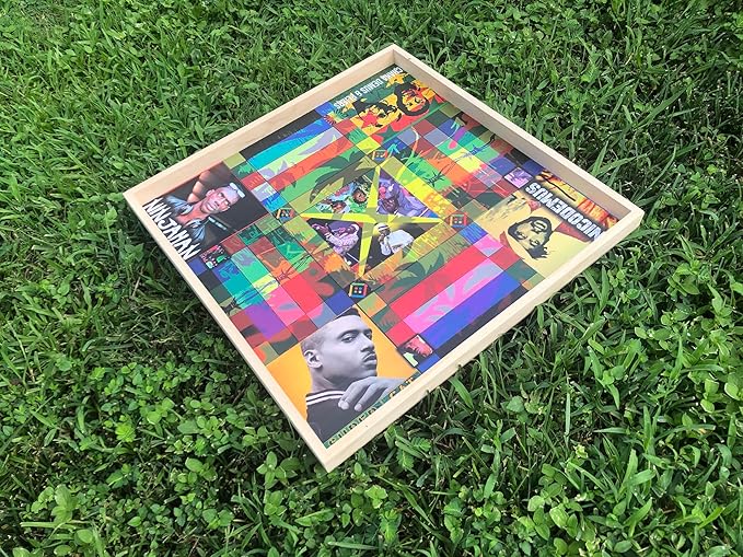 Jamaican Ludo 80s Reggae Kings Edition – 24x24 Oversized Board Game | Fun Multi-Player Entertainment | Family Game Night Activity | Ludi, Ludy, Loodi Board Game