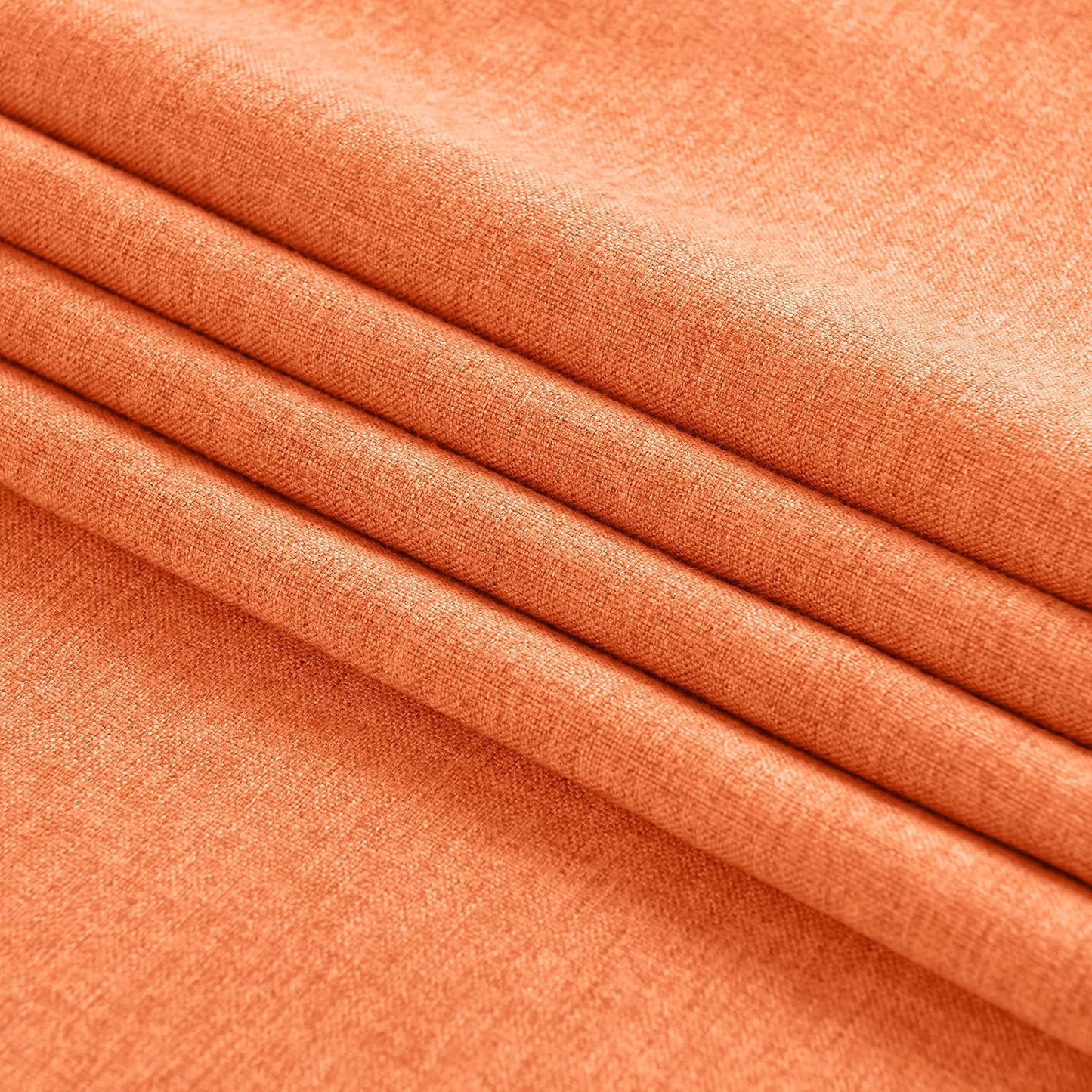 Orange Table Runner 13 x 36 Inches Long, Cotton Linen Farmhouse Style Fall Dresser Scarf for Kitchen Dining Coffee Table Parties Wedding Home Decor (13” x 36”, Orange)