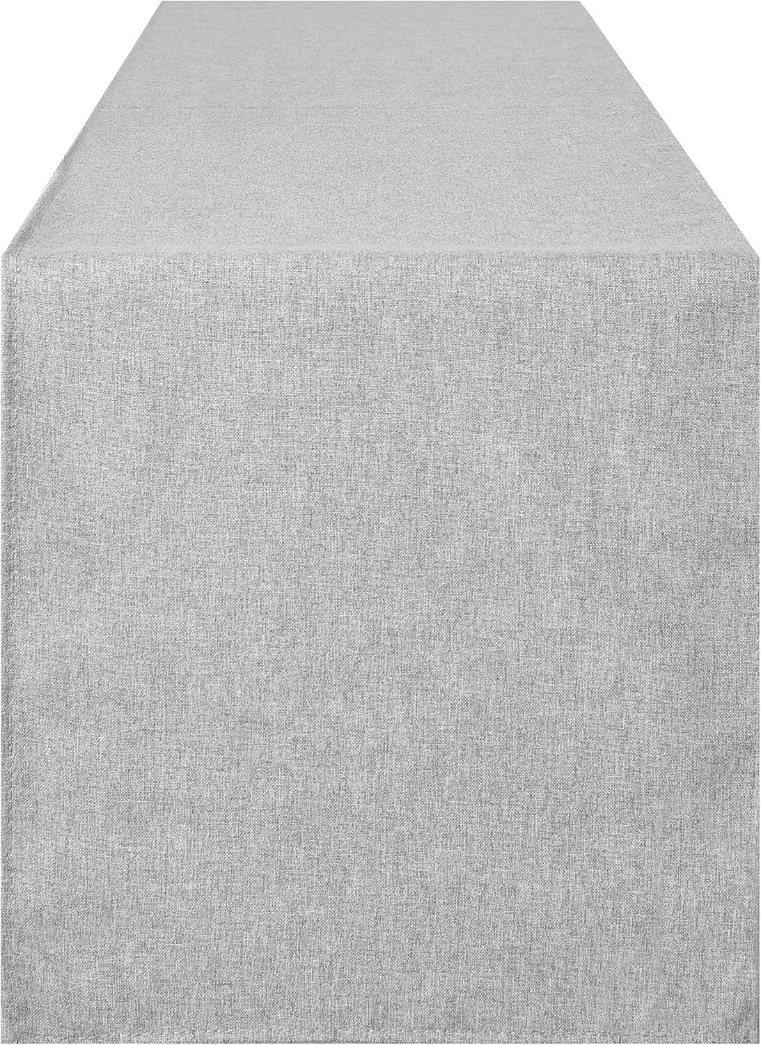 Table Runner 13 x 72 Inches Long, Cotton Linen Farmhouse Style Grey Table Linen for Kitchen Dining Coffee Table Parties Wedding Home Decor (Modern-Grey, 13” x 72”)