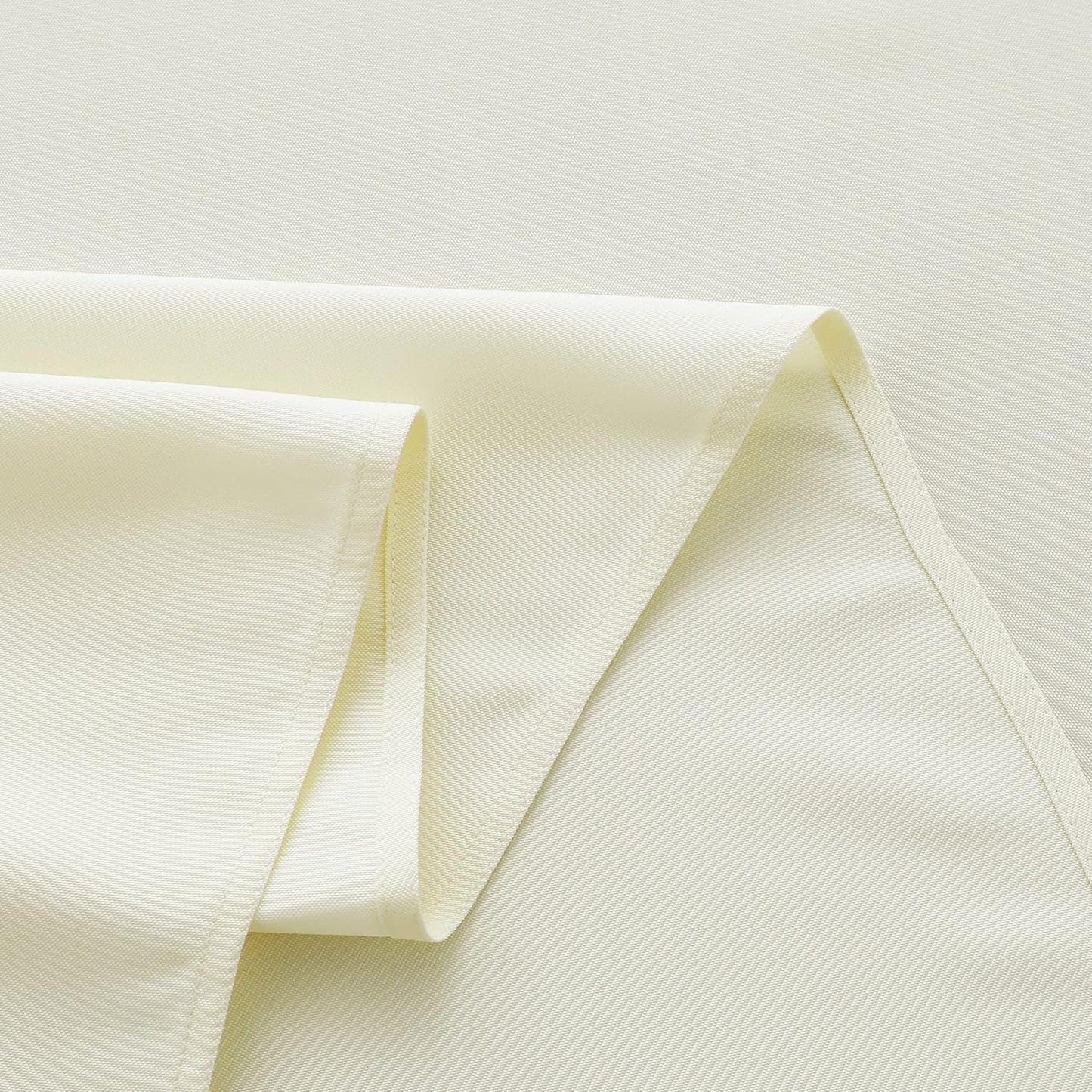 FOLINS&HOME Cream Square Tablecloth 60 x 60 Wrinkle Free Waterproof Polyester Table Cloths, Spillproof Heavy Duty and Washable Table Cover for Party, Banquet, Indoor and Outdoor - Rectangle/Oblong