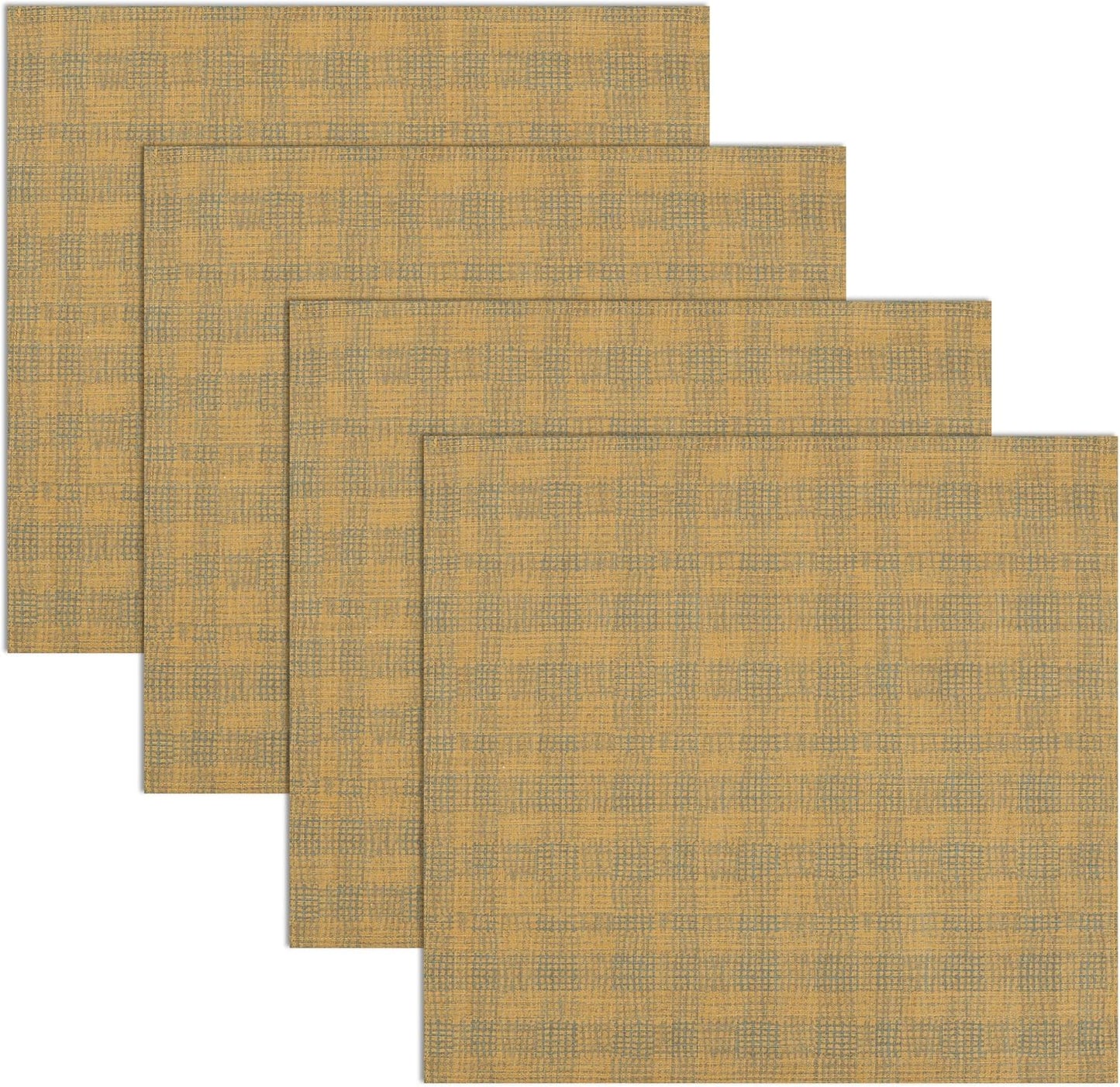 RUVANTI Cloth Napkins Set of 6 Cotton 100%, 18x18 Inches Napkins Cloth Washable, Soft, Absorbent. Cotton Napkins for Parties, Christmas, Thanksgiving, Weddings, Dinner Napkins Cloth - Wet Net