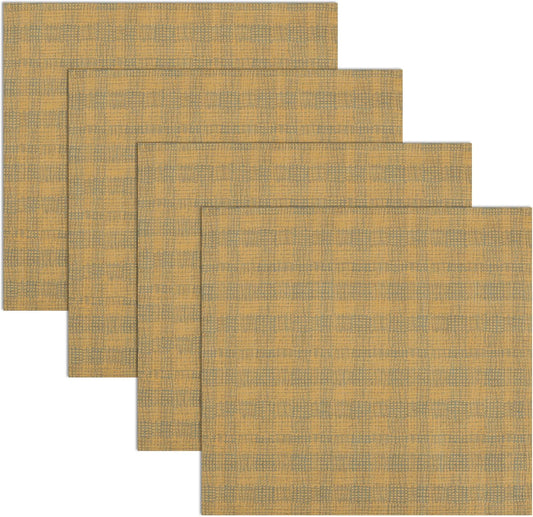 RUVANTI Cloth Napkins Set of 6 Cotton 100%, 18x18 Inches Napkins Cloth Washable, Soft, Absorbent. Cotton Napkins for Parties, Christmas, Thanksgiving, Weddings, Dinner Napkins Cloth - Wet Net
