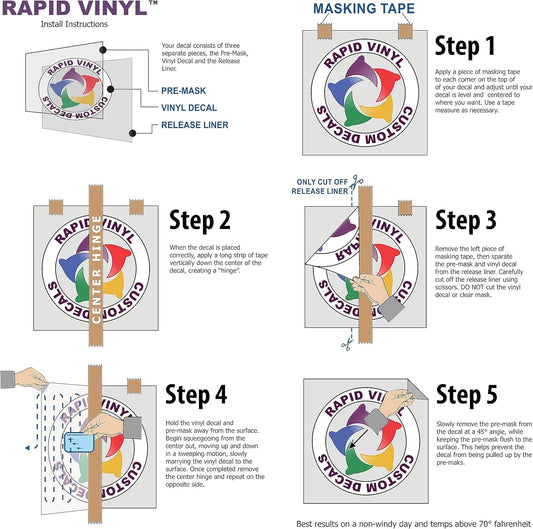 Rapid Vinyl Custom Vinyl Wall Lettering Decal Personalized Design and Create Your Own (Multiple Sizes, Fonts, & Colors) Indoor or Outdoor. Perfect for Walls and Special Projects