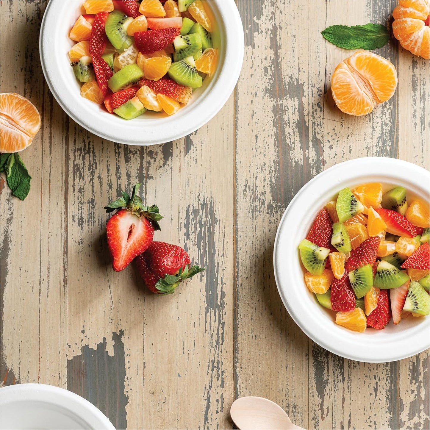 Paper Bowls, 100% Compostable Disposable Soup Bowl [125-Pack] - {PFAS-Free} - {BPI Certified} - [16 oz] Heavy Duty, Eco-Friendly, Biodegradable Bagasse Hot Food Plates and Bowls - Natural Brown