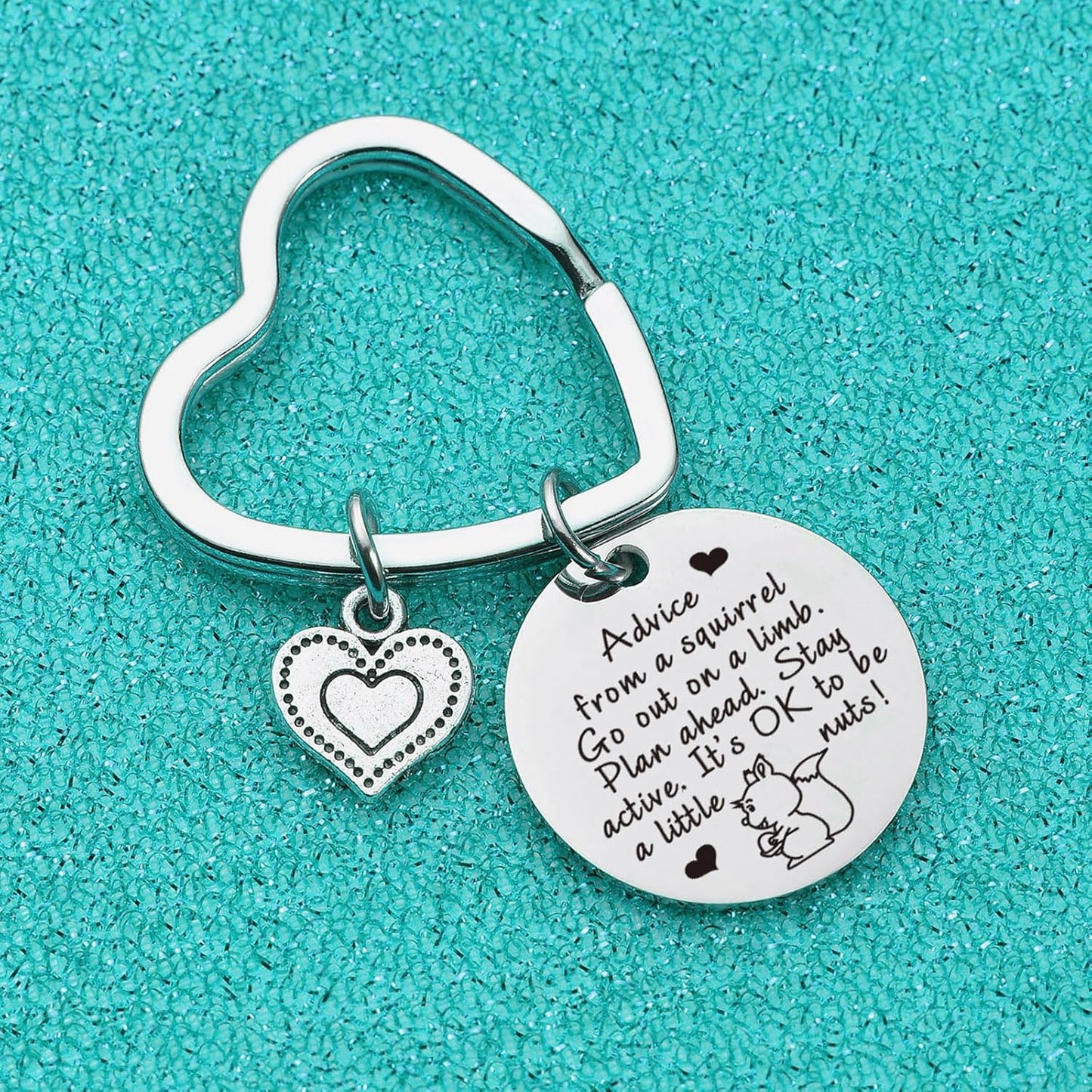 7RVZM Squirrel Decor Squirrel Lovers Gifts For Mom Squirrel Whisperer Keychain Cousin Keychain