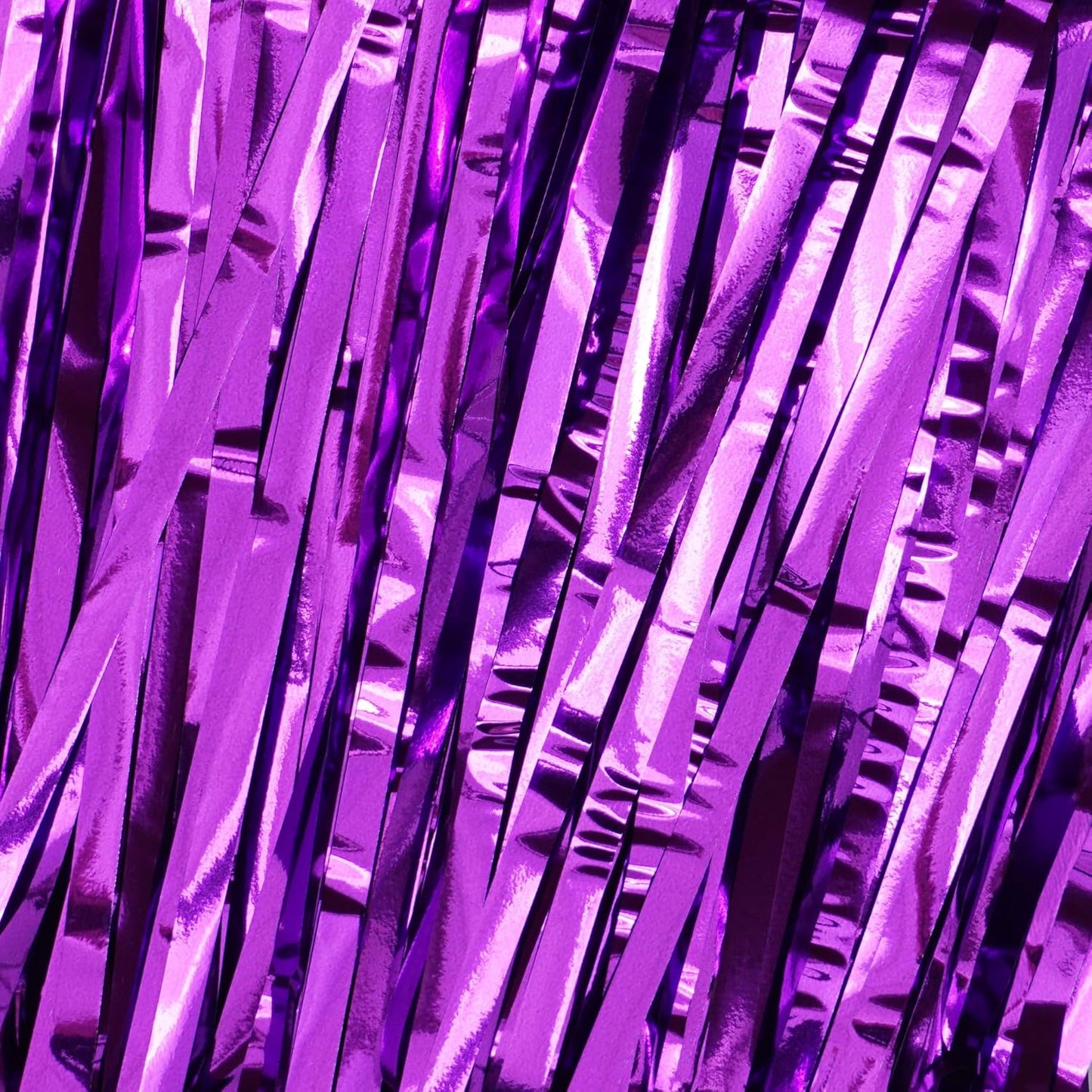 2 Pack Purple Fringe Backdrop Curtains, Purple Streamers Party Backdrop, Party Decorations for Birthday, Holidays, Parties & More