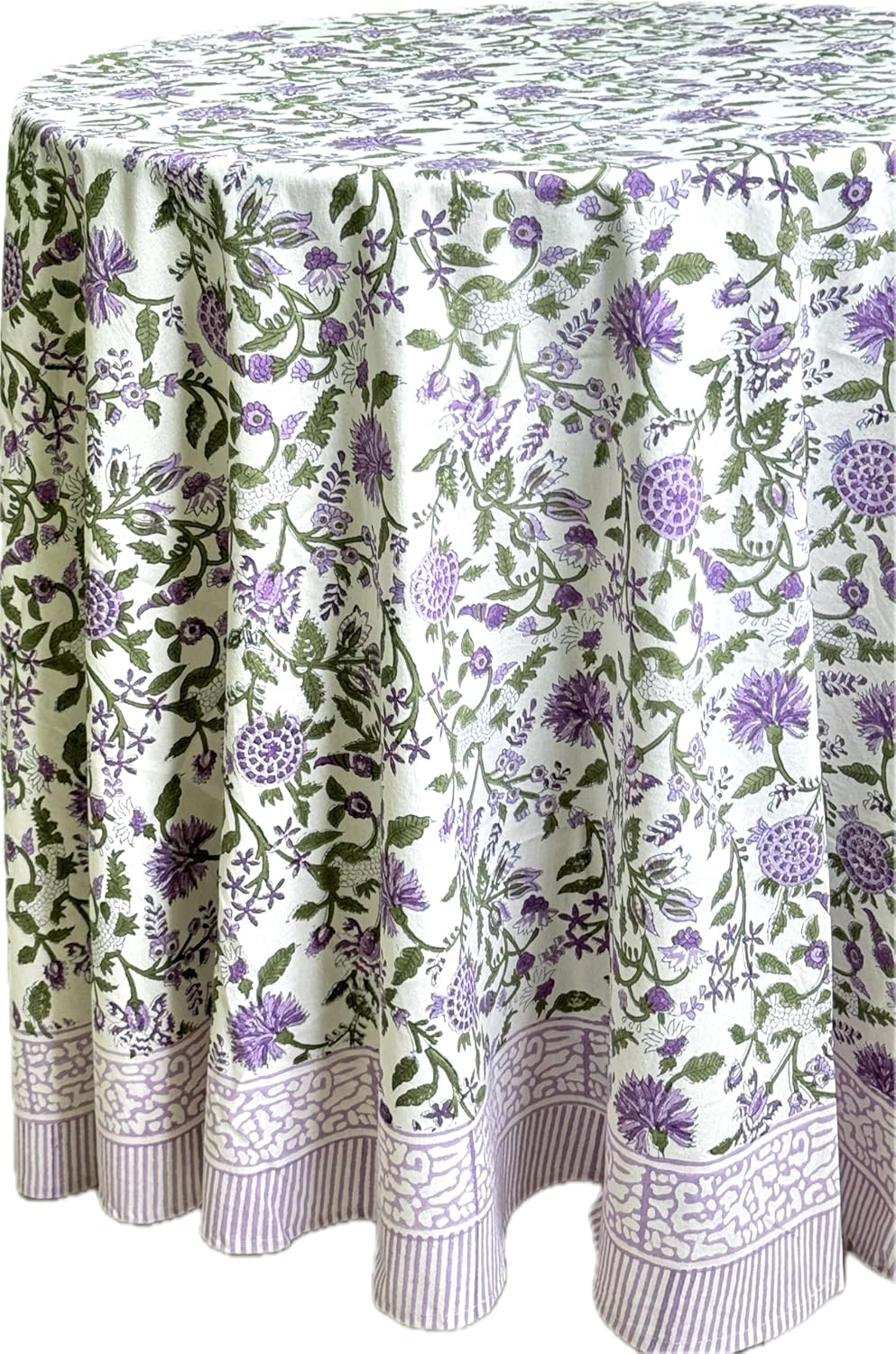 ATOSII Cotton Tablecloth Mahoka 90" Inches Round