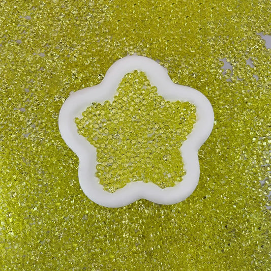 5000 pcs/Pack Wedding Table Scatter Confetti Crystals Acrylic Diamonds 6 mm Rhinestones for Wedding, Bridal Shower, Vase Beads Decorations (6mm, Light Yellow)