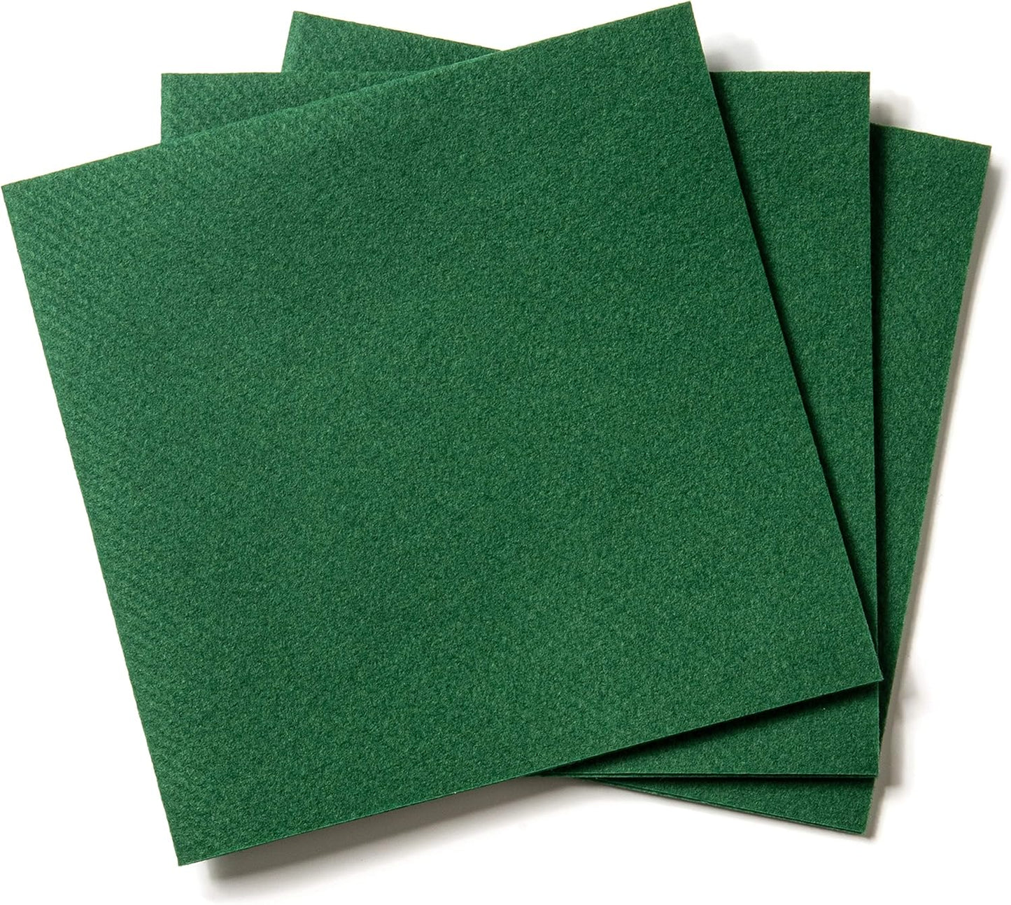 AH AMERICAN HOMESTEAD Paper Cocktail Napkins - Linen-Like Disposable Beverage Bar Napkins 4.75" x 4.75" - Bulk Square Napkins - Ideal for Party or Wedding (Green -100 Count)