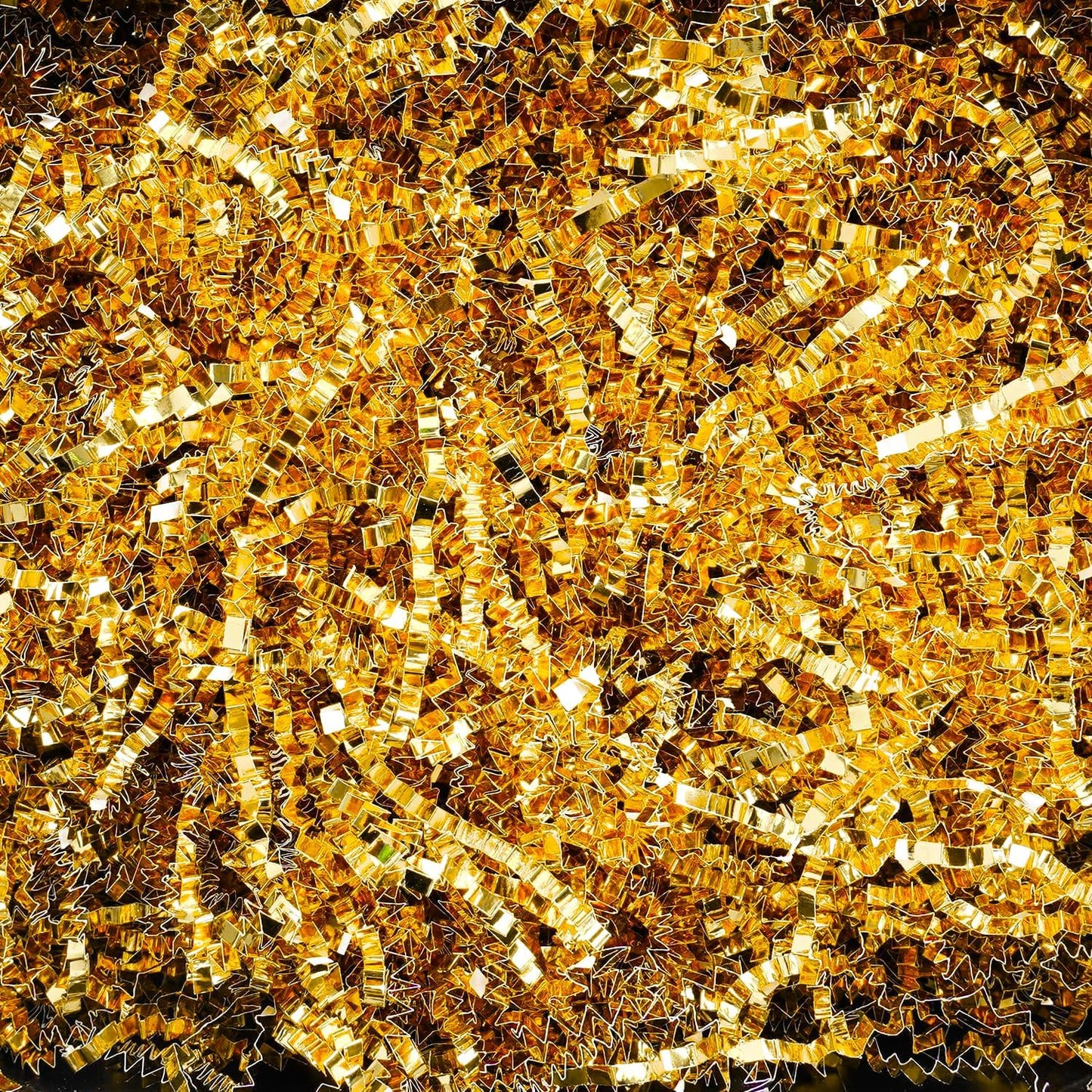 Uptotop 8oz Crinkle Cut Paper Shred Filler for Gift Wrapping Basket Filling, Birthday, Christmas, Thanksgiving, Wedding, Mother's Day, Glitter Gold