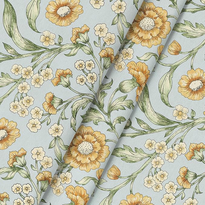 Horaldaily Rustic Round Tablecloth 70x70 Inch Round, Bird Floral Vintage Washable Seasonal Table Cover for Party Picnic Dinner Decor