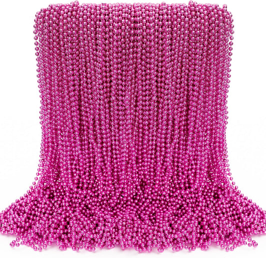 Breast Cancer Awareness Accessories - 100PCS Beads Bulk Decorations, Awareness Toy Necklaces, Party Parade Supplies Favors Stuff