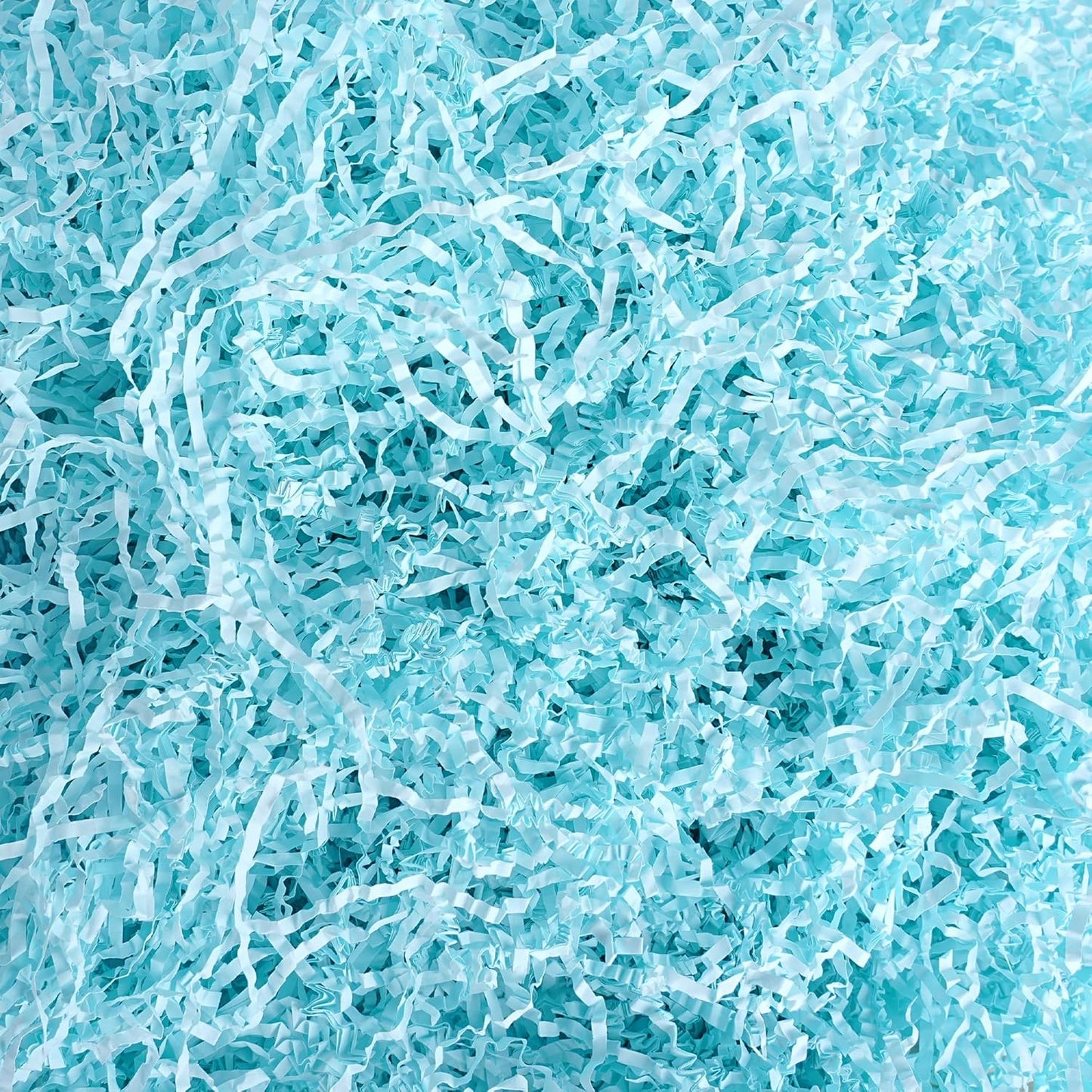 Uptotop 1/2LB Blue Crinkle Cut Paper Shred Filler for Gift Wrapping Basket Filling, Birthday, Christmas, Thanksgiving, Wedding, Mother's Day