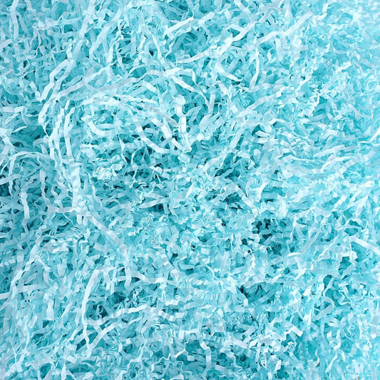 Uptotop 1/2LB Blue Crinkle Cut Paper Shred Filler for Gift Wrapping Basket Filling, Birthday, Christmas, Thanksgiving, Wedding, Mother's Day