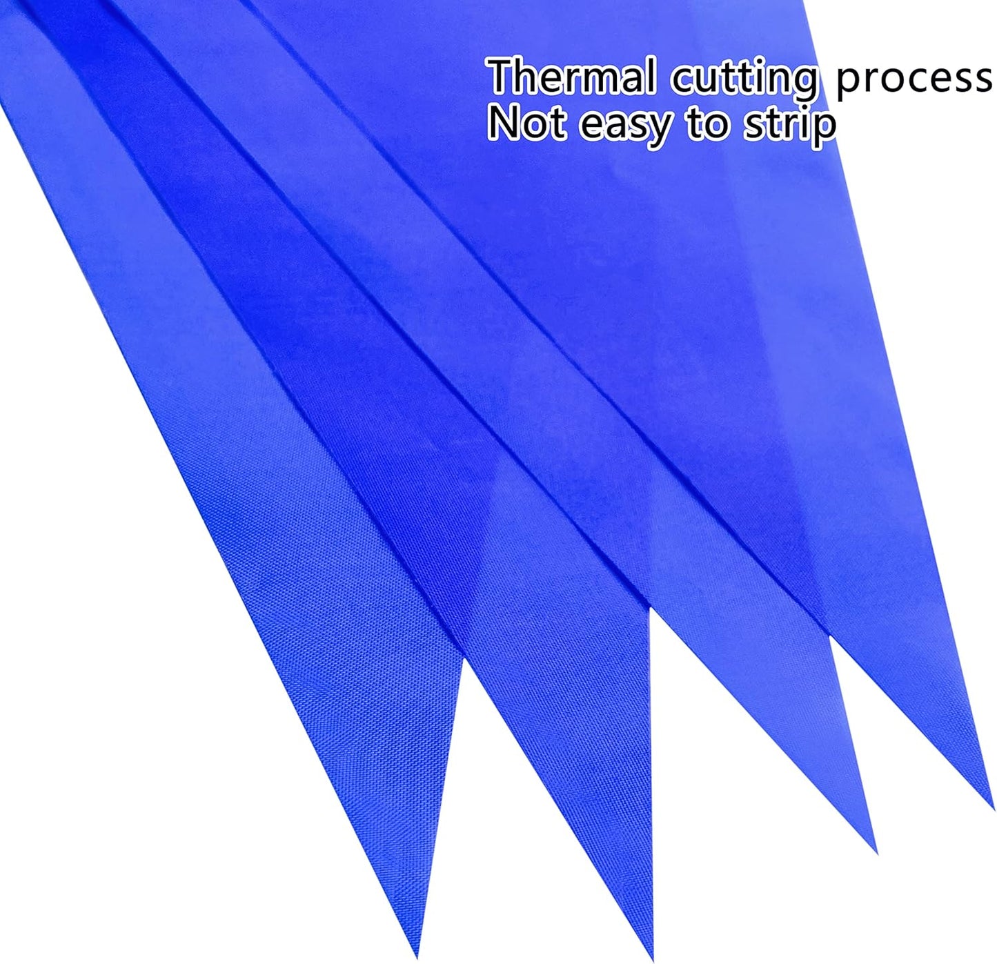 100 Feet Blue Pennant Banners Flags String Hanging Triangle Bunting Flags,Party Decorations for Grand Opening,Kids Birthday,Carnival,60 PCS