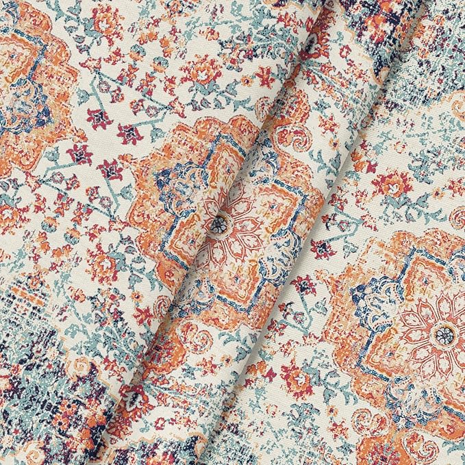 Horaldaily Boho Bohemia Style Tablecloth 60x60 Inch Square, Vintage Country Rustic Farmhouse Magical Orange Washable Seasonal Table Cover for Party Picnic Dinner Decor
