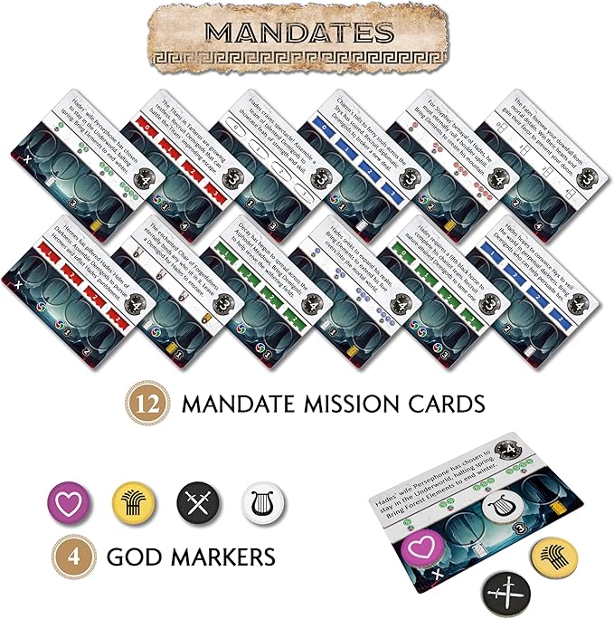 Monsters & Mandates Expansion for Pantheum by Archwood Games | 3 Modular Add-Ons with New Demigods, Monsters & Mandate Missions | Strategy Expansion for Ages 12+ | 1–4 Players | 45–60 Min Playtime