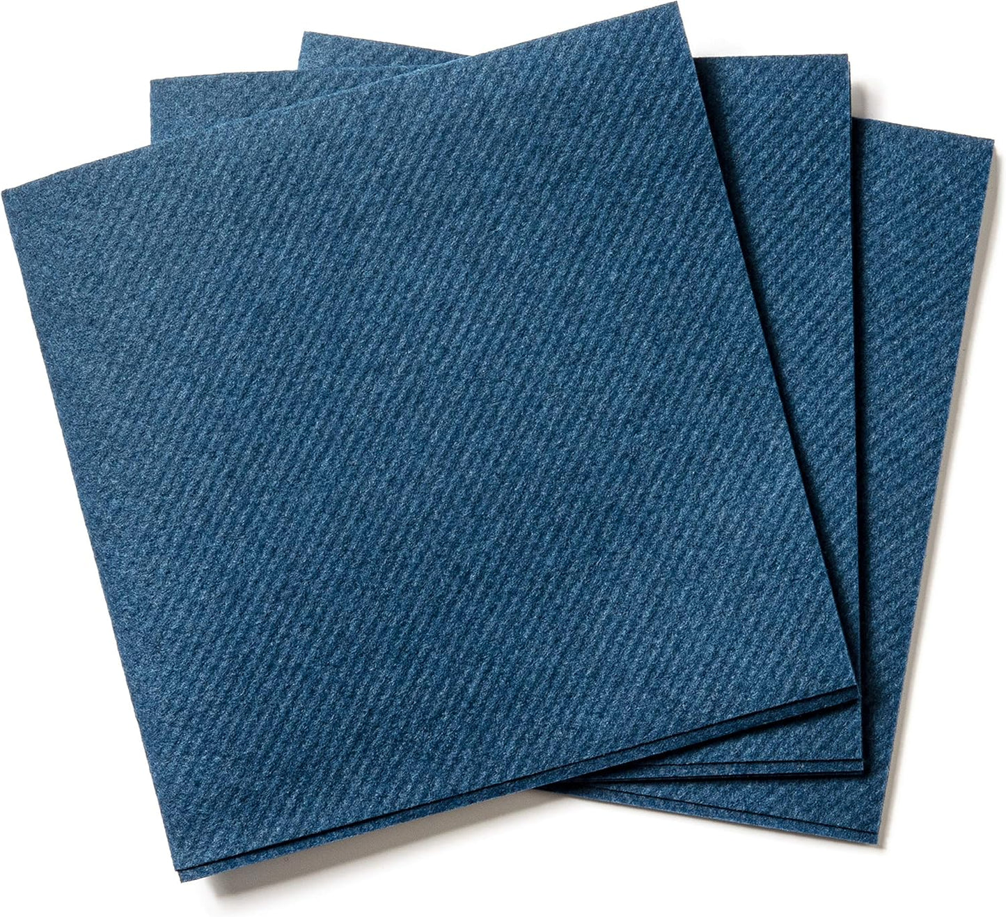 AMERICAN HOMESTEAD Navy Cocktail Napkins - Premium 4.75"x4.75" Disposable Linen-Like Beverage Napkins - Bulk Square Party Bar Serviettes for Weddings, Parties, Events, and Daily Use - 100 Count
