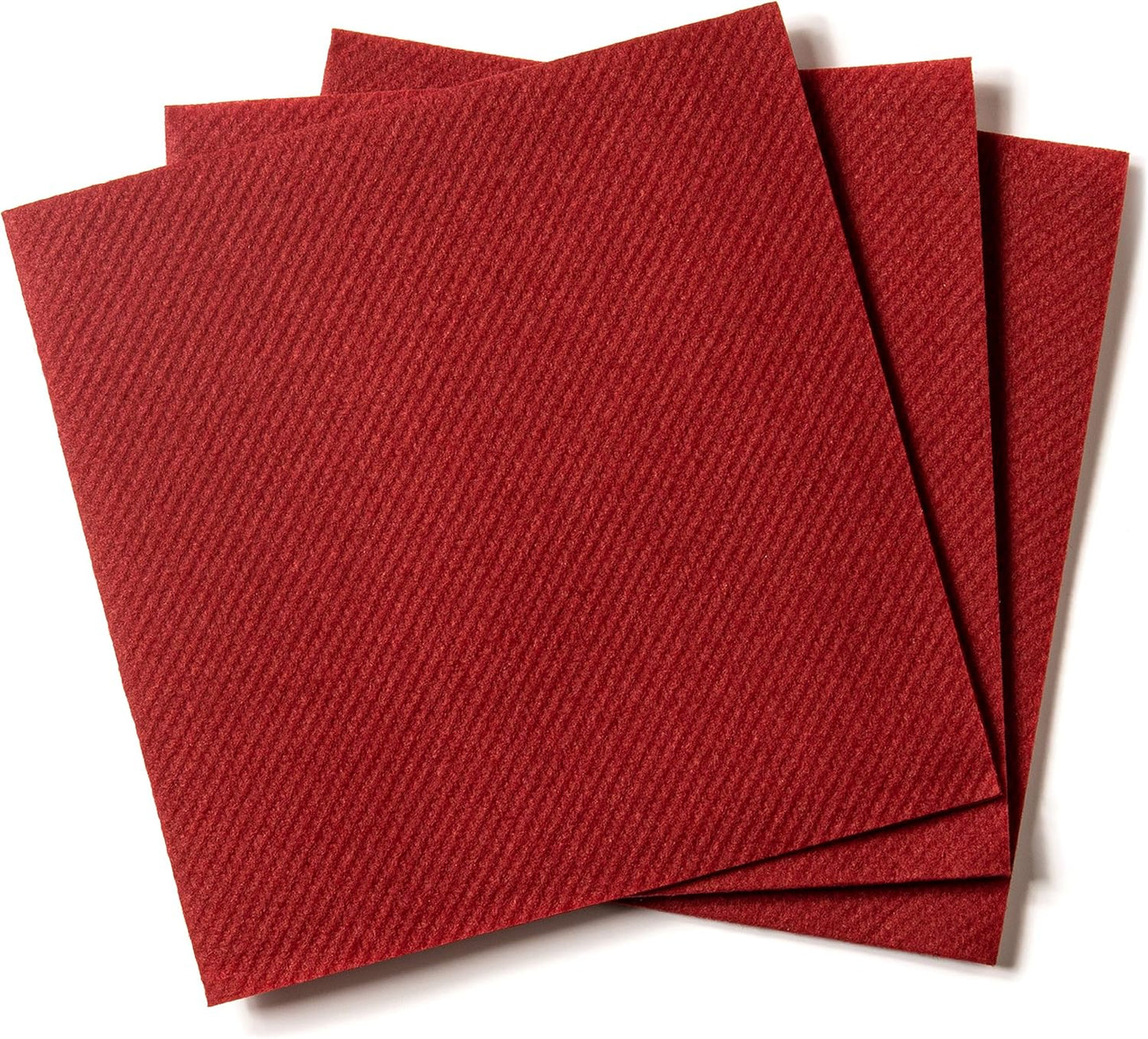 AH AMERICAN HOMESTEAD Paper Cocktail Napkins - Linen-Like Disposable Beverage Bar Napkins 4.75" x 4.75" - Bulk Square Napkins - Ideal for Party or Wedding (Burgundy -100 Count)